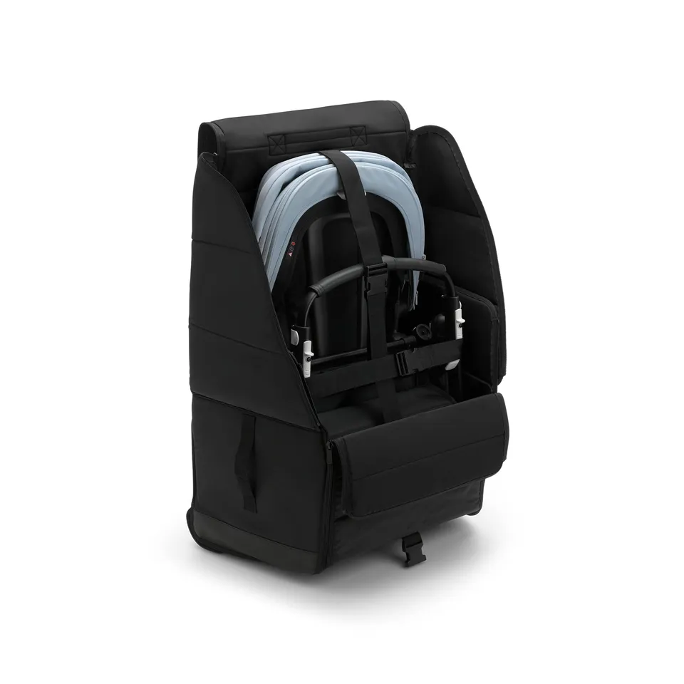 bugaboo-comfort-transporttas-borsa-da-viaggio-per-passeggino-nero-rosso image 1