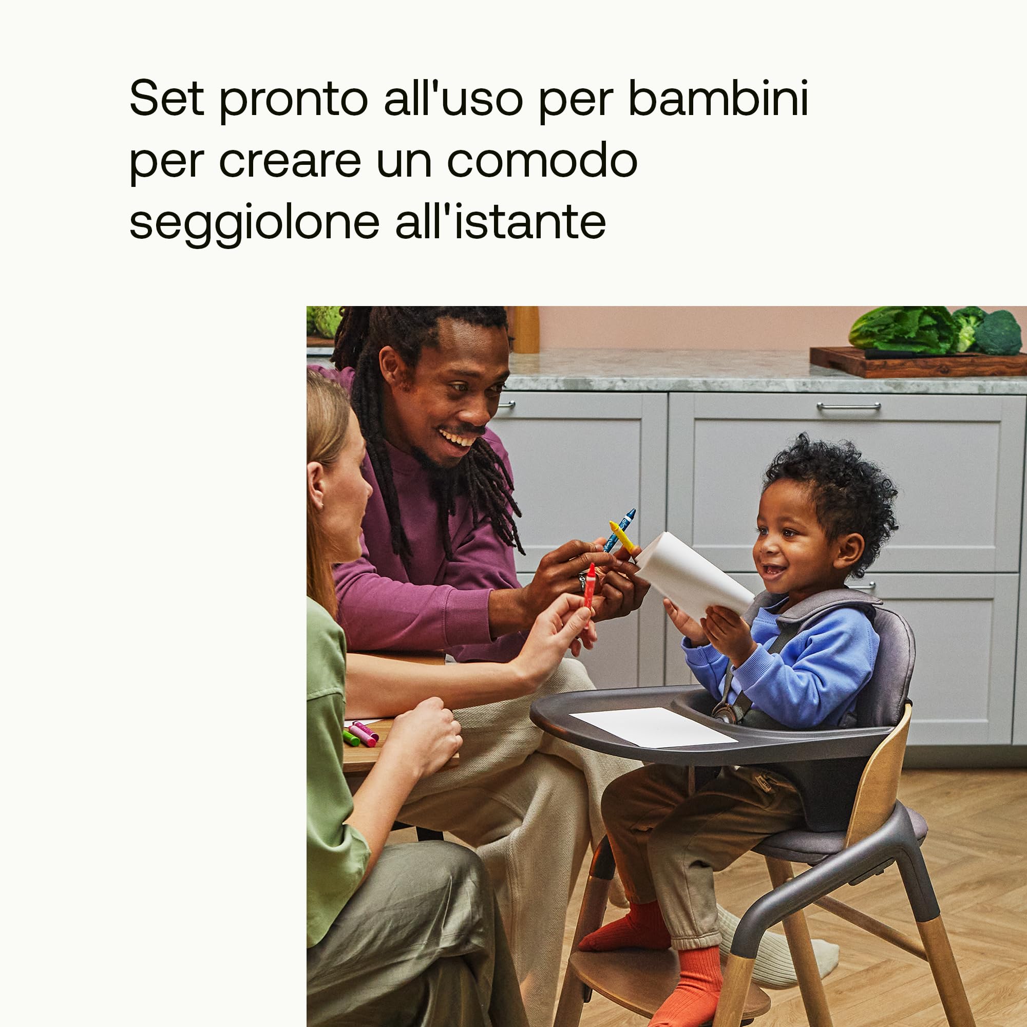 bugaboo-giraffe-set-baby-per-sedia-evolutiva-grigio image 3