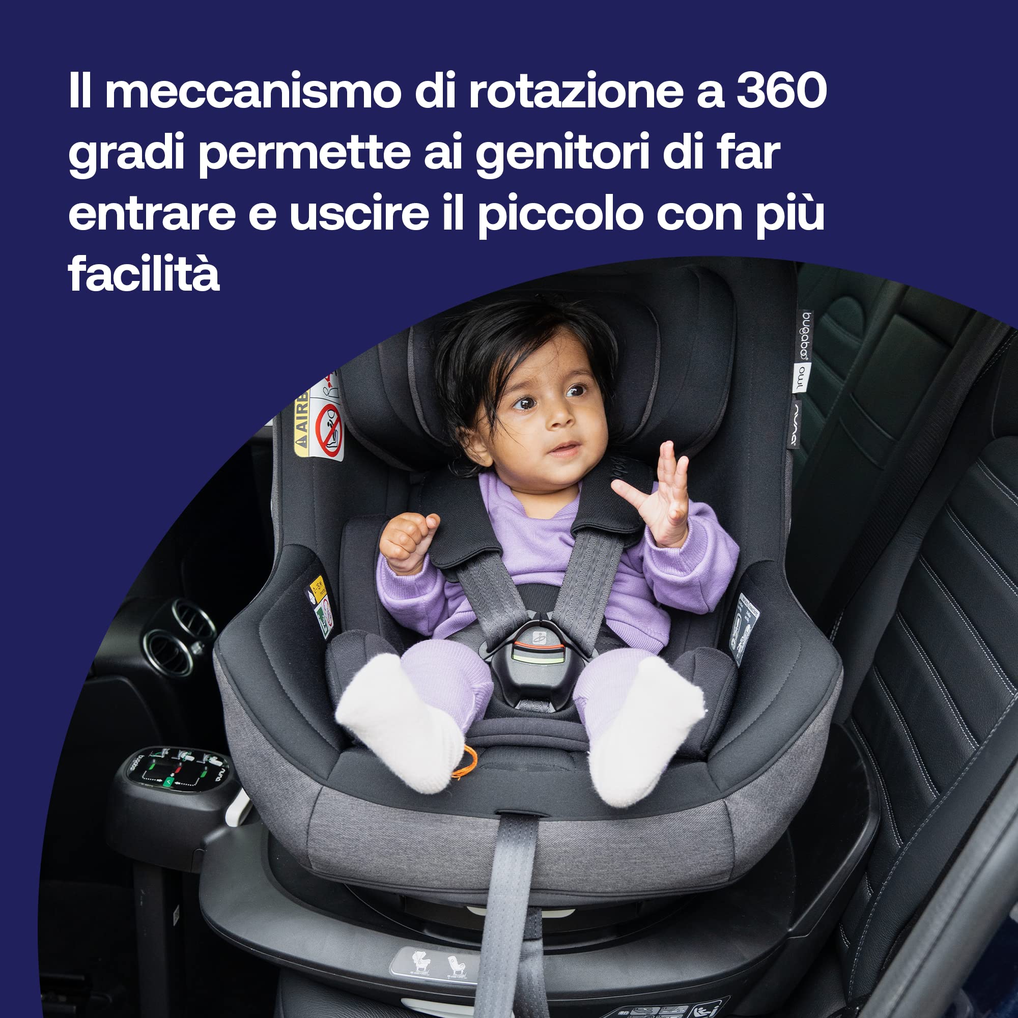 bugaboo-base-360-girevole-isofix-by-nuna-per-seggiolini-auto-owl-e-turtle-air-0- image 5
