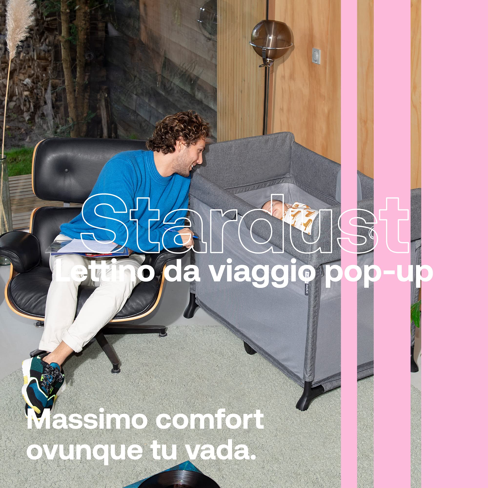 bugaboo-stardust-letto-ombrello-compatto-grigio-melange image 2