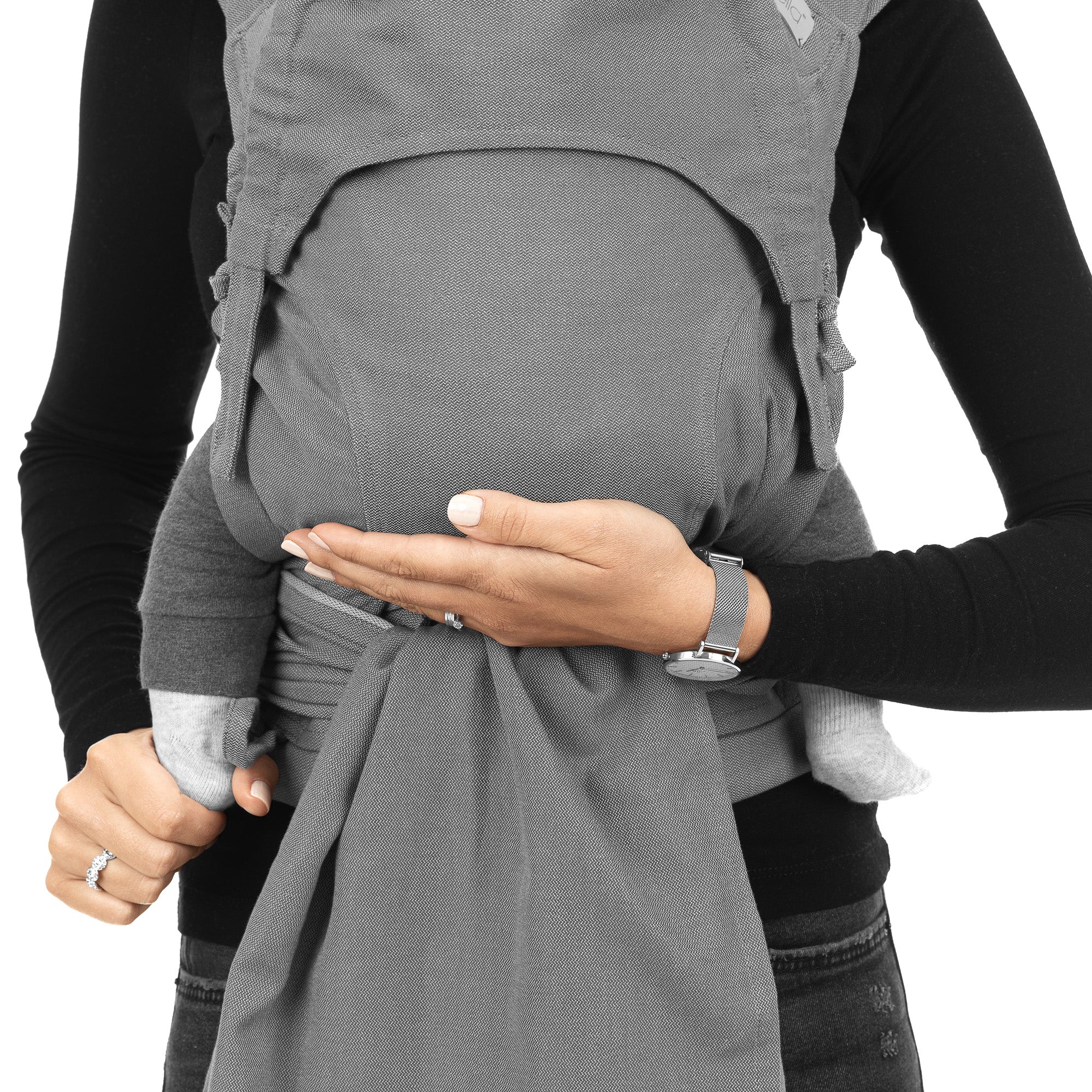 fidella-flyclick-marsupio-ergonomico-chevron-grigio-chiaro image 5