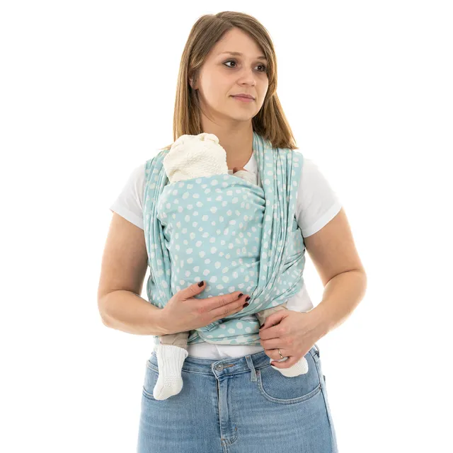 fidella-fascia-rigida-polka-dots-blu-cielo-portabeb-in-cotone-biologico-taglia-6 image 1