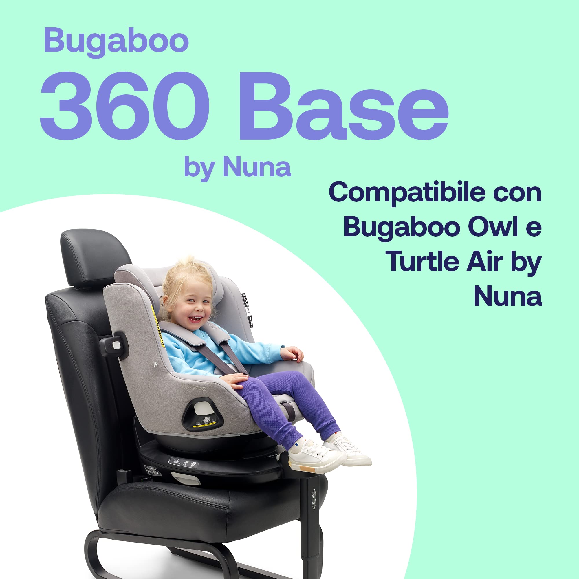 bugaboo-base-360-girevole-isofix-by-nuna-per-seggiolini-auto-owl-e-turtle-air-0- image 3