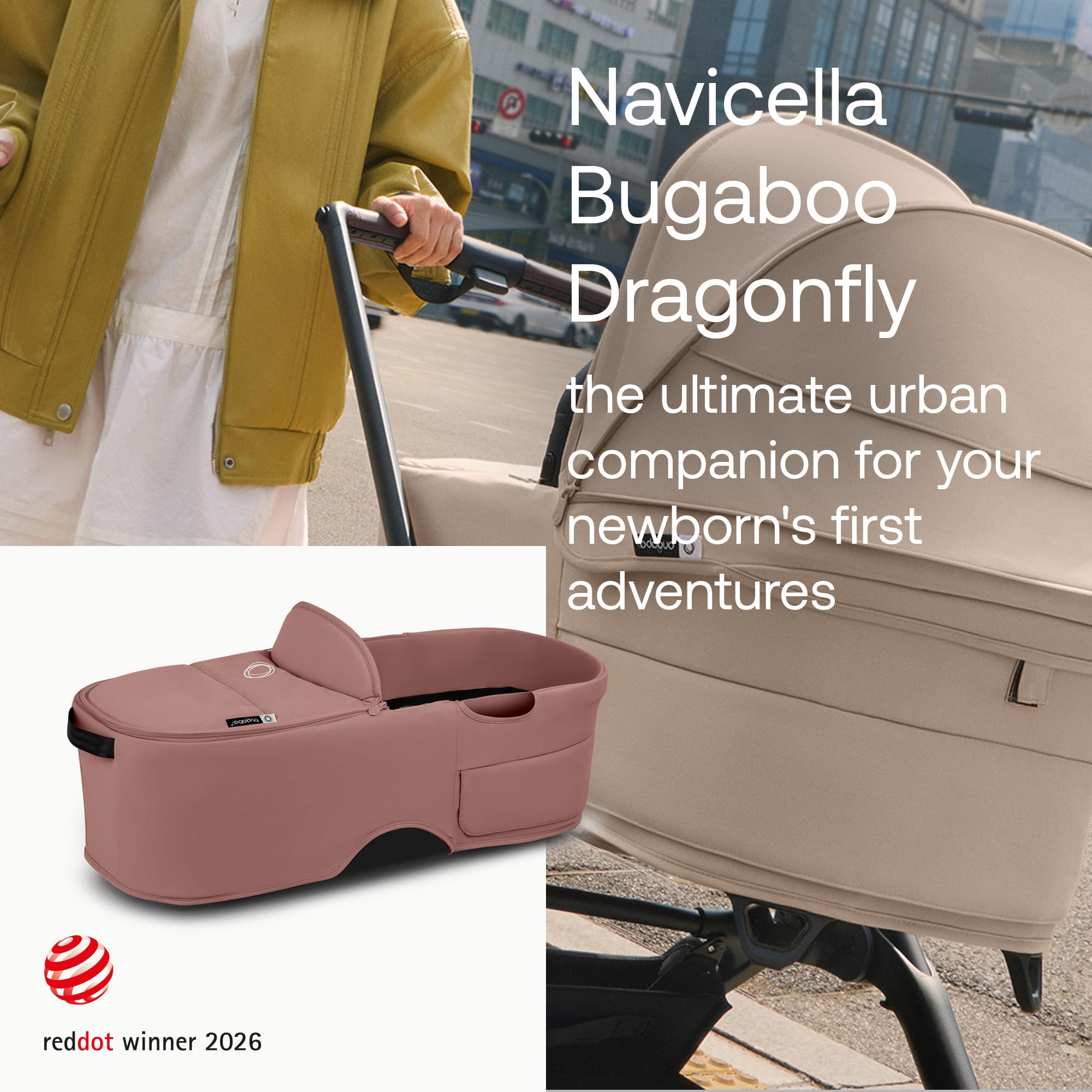 bugaboo-dragonfly-navicella-con-materassino-a-nido-d-ape image 2