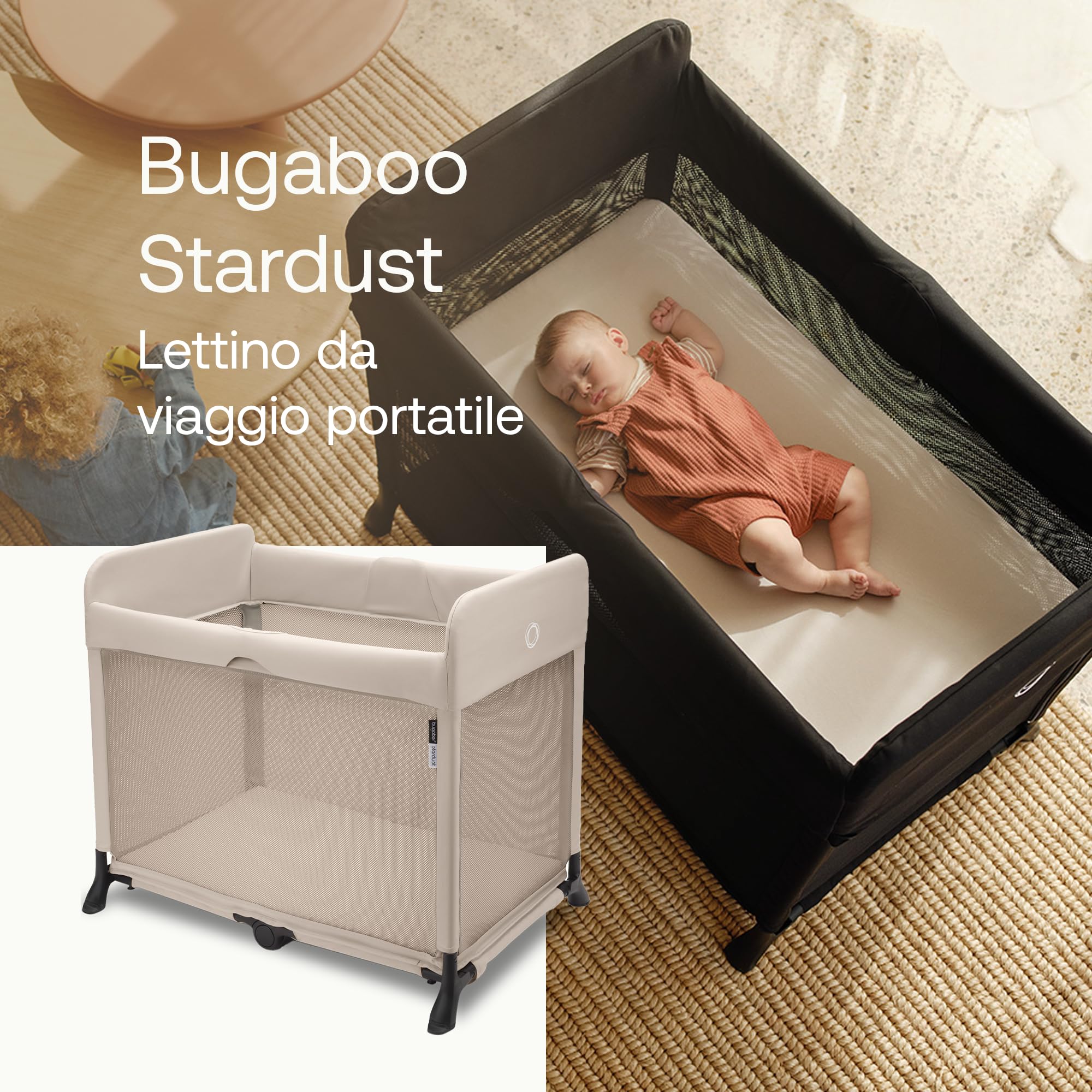 bugaboo-stardust-2-in-1-parco-infantile-pieghevole-e-lettino-da-viaggio-con-bors image 2