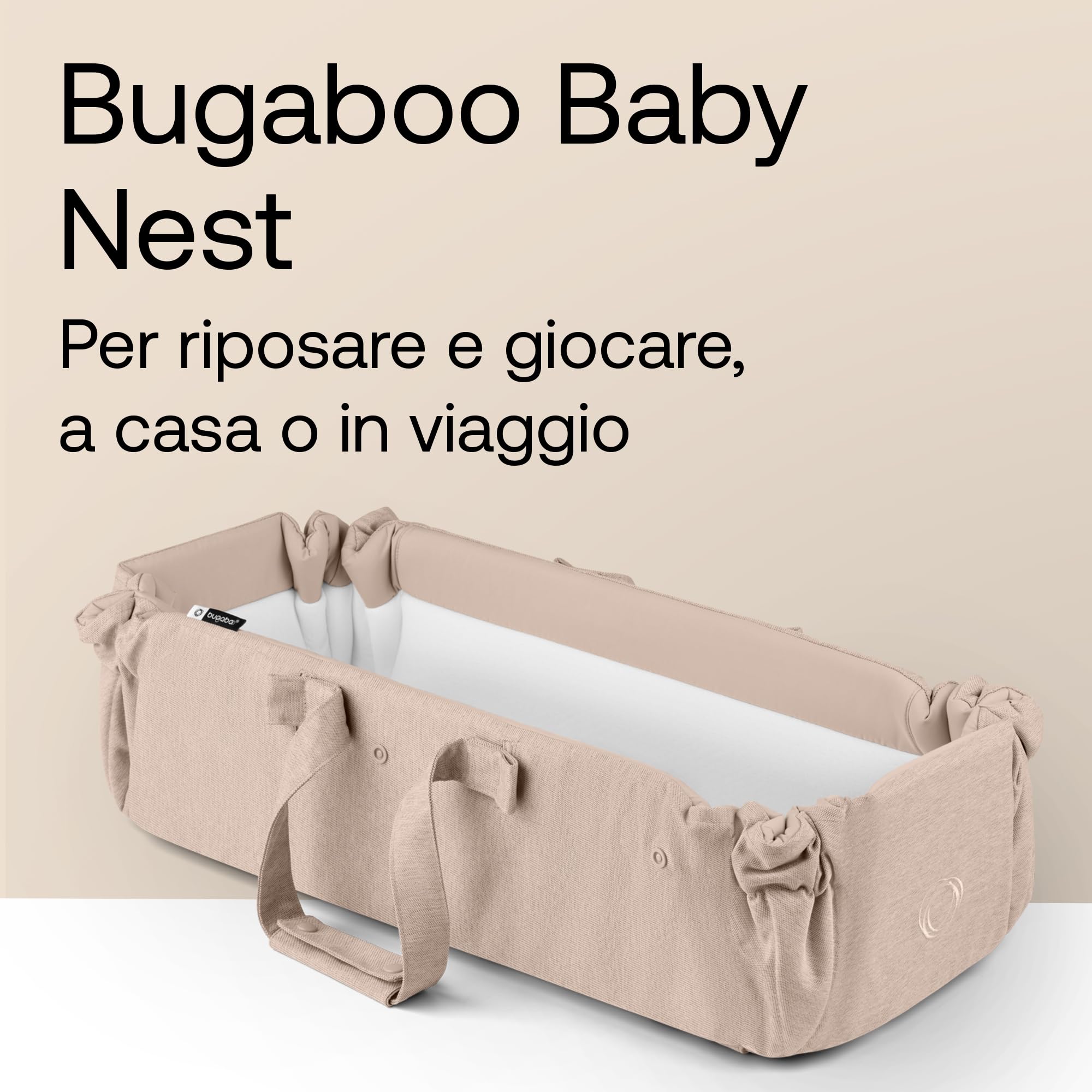 bugaboo-baby-nest-culla-portatile-2-in-1-e-sacco-a-pelo-con-manici-per-butterfly image 2