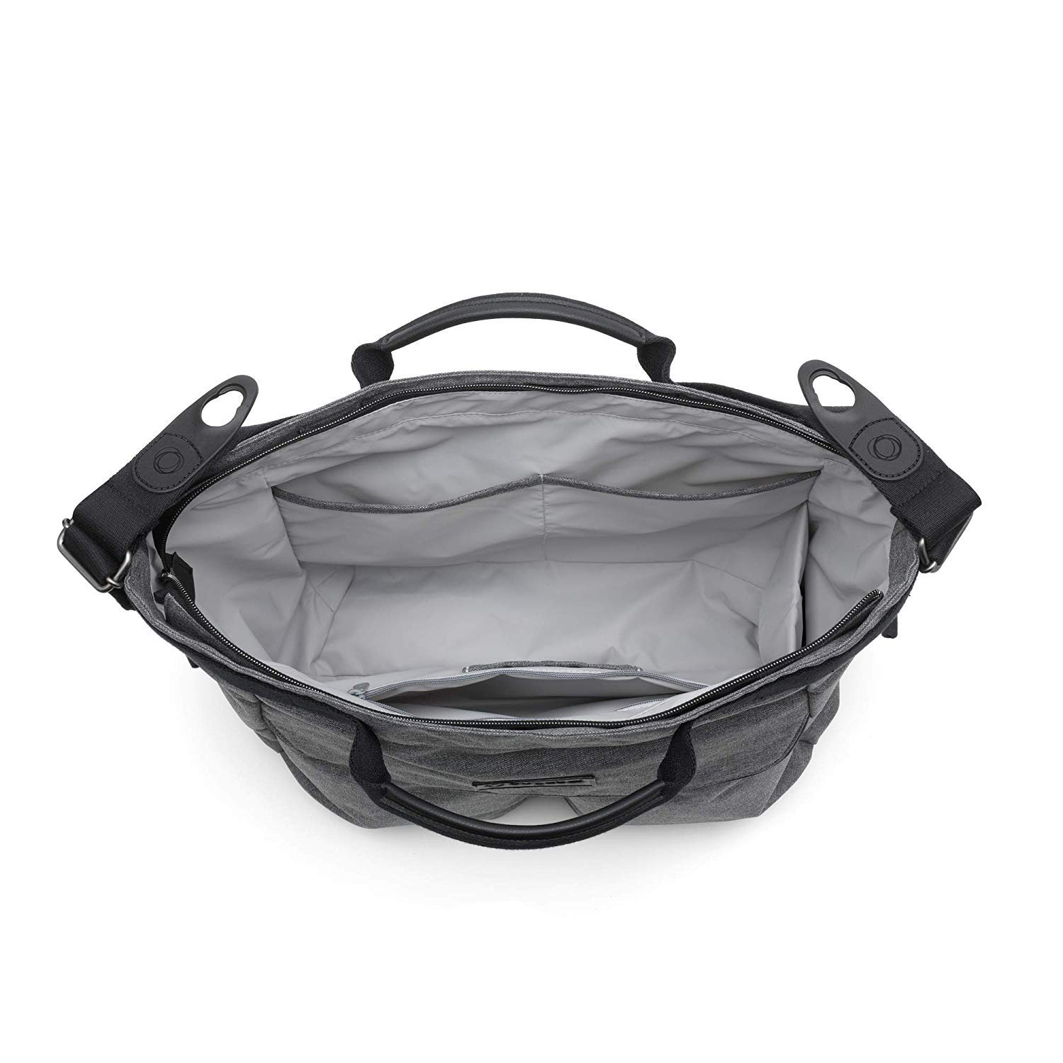 bugaboo-borsa-per-il-cambio-grey-melange-con-fasciatoio-e-porta-biberon image 2