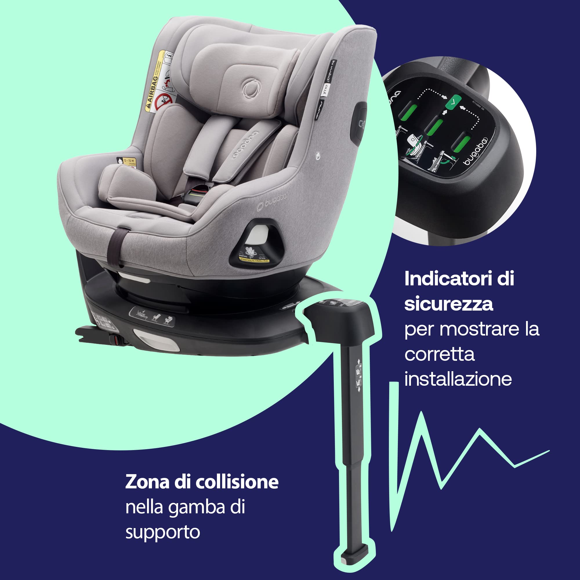 bugaboo-base-360-girevole-isofix-by-nuna-per-seggiolini-auto-owl-e-turtle-air-0- image 4