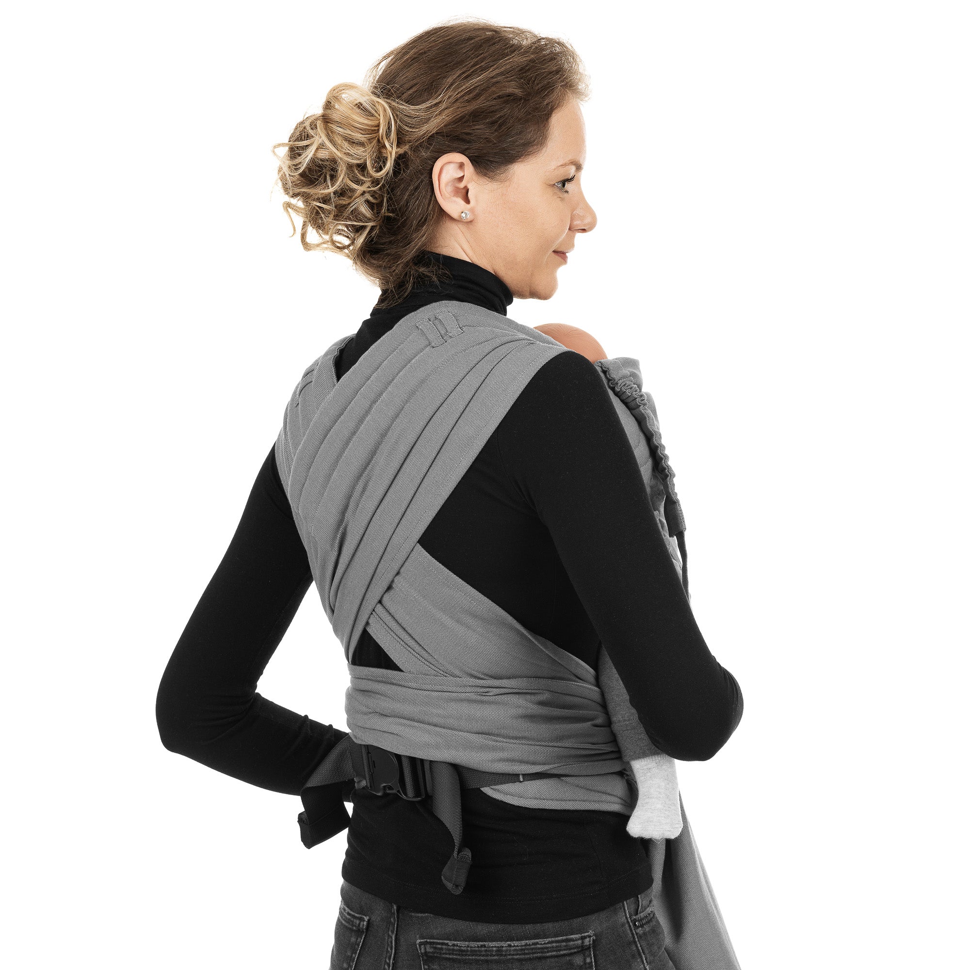 fidella-flyclick-marsupio-ergonomico-chevron-grigio-chiaro image 2