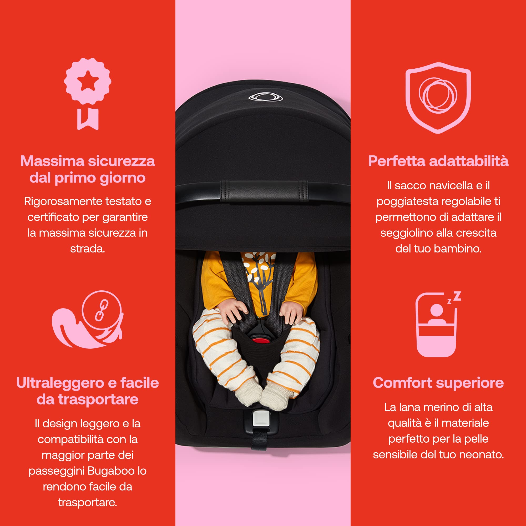 bugaboo-turtle-air-by-nuna-seggiolino-auto-nero-con-adattatore-per-cameleon image 3