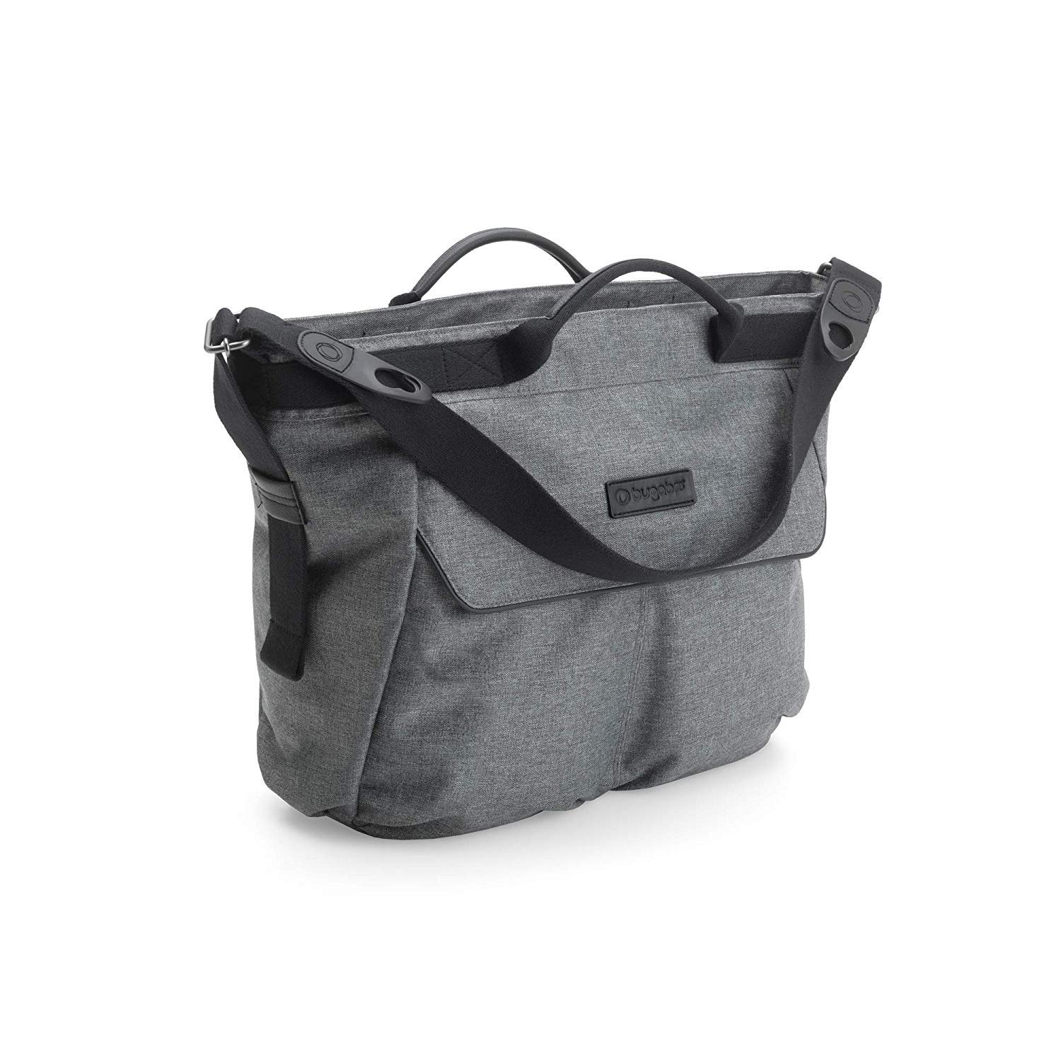 bugaboo-borsa-per-il-cambio-grey-melange-con-fasciatoio-e-porta-biberon image 1