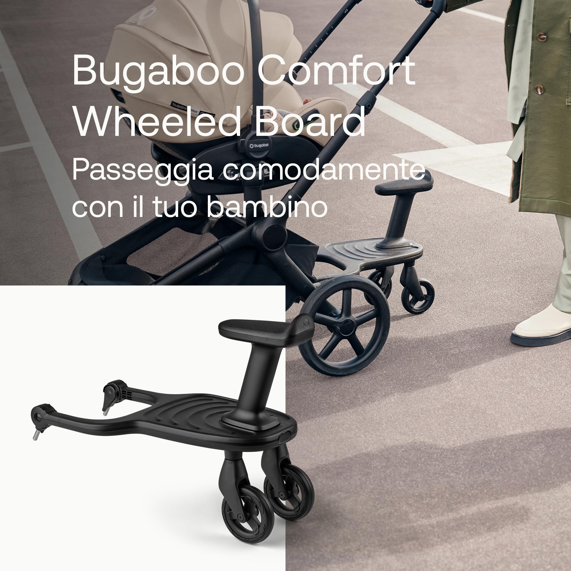 bugaboo-pedana-con-ruote-comfort-con-sedile-rimovibile-per-passeggini-bugaboo image 2