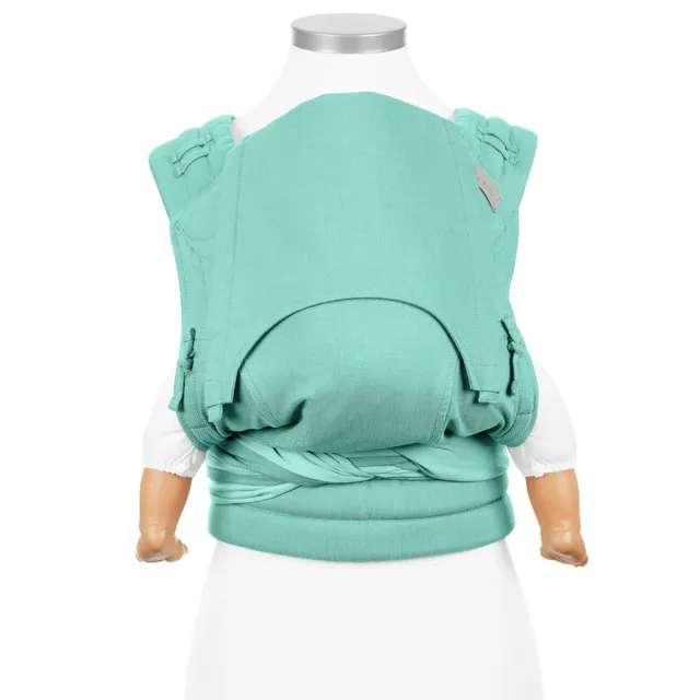 fidella-fly-tai-mei-tai-portabeb-chevron-mint-fascia-marsupio-in-cotone-organico image 1