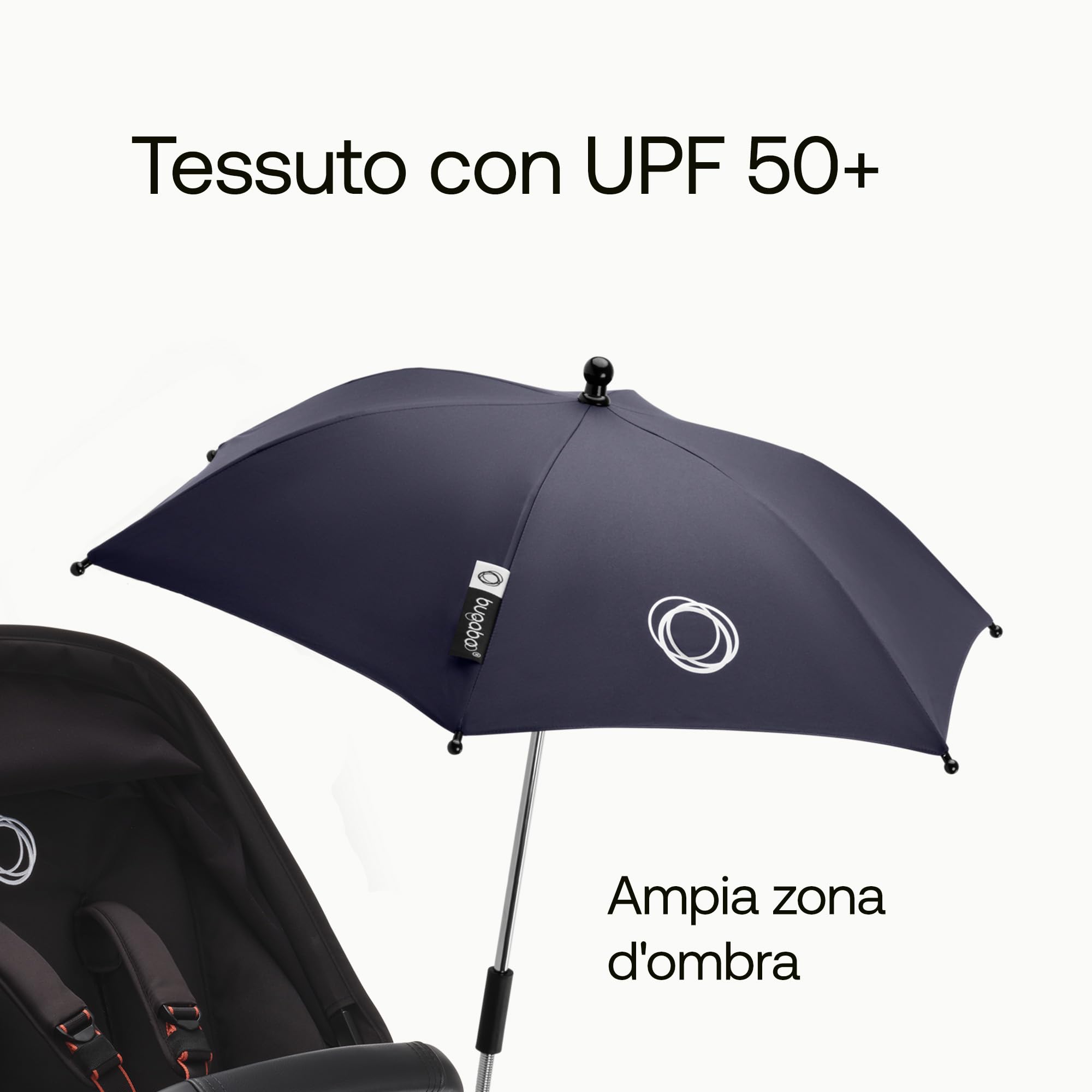 bugaboo-ombrellino-tessuto-upf-50-braccio-flessibile-per-passeggini-bugaboo image 5