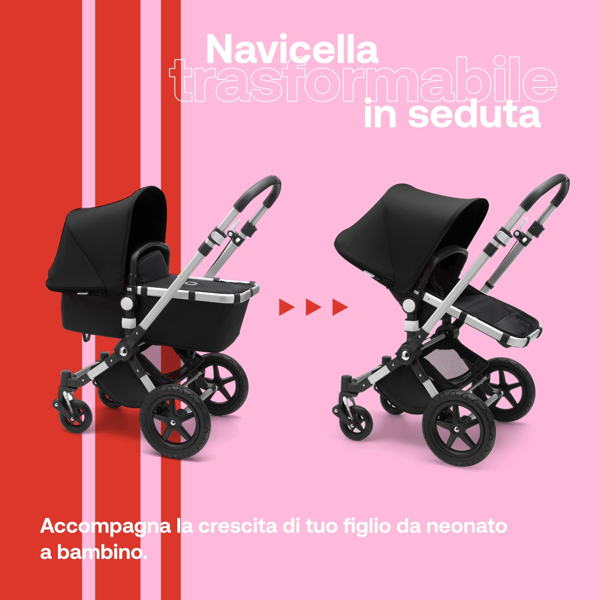 bugaboo-cameleon-3-plus-carrozzina-e-passeggino-2-in-1-alluminio-nero image 3