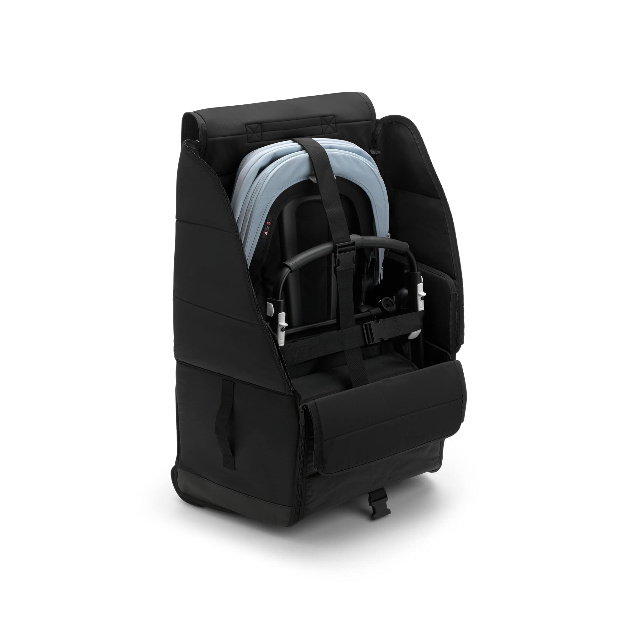 bugaboo-comfort-transporttas-borsa-da-viaggio-per-passeggino-nero-rosso image 1