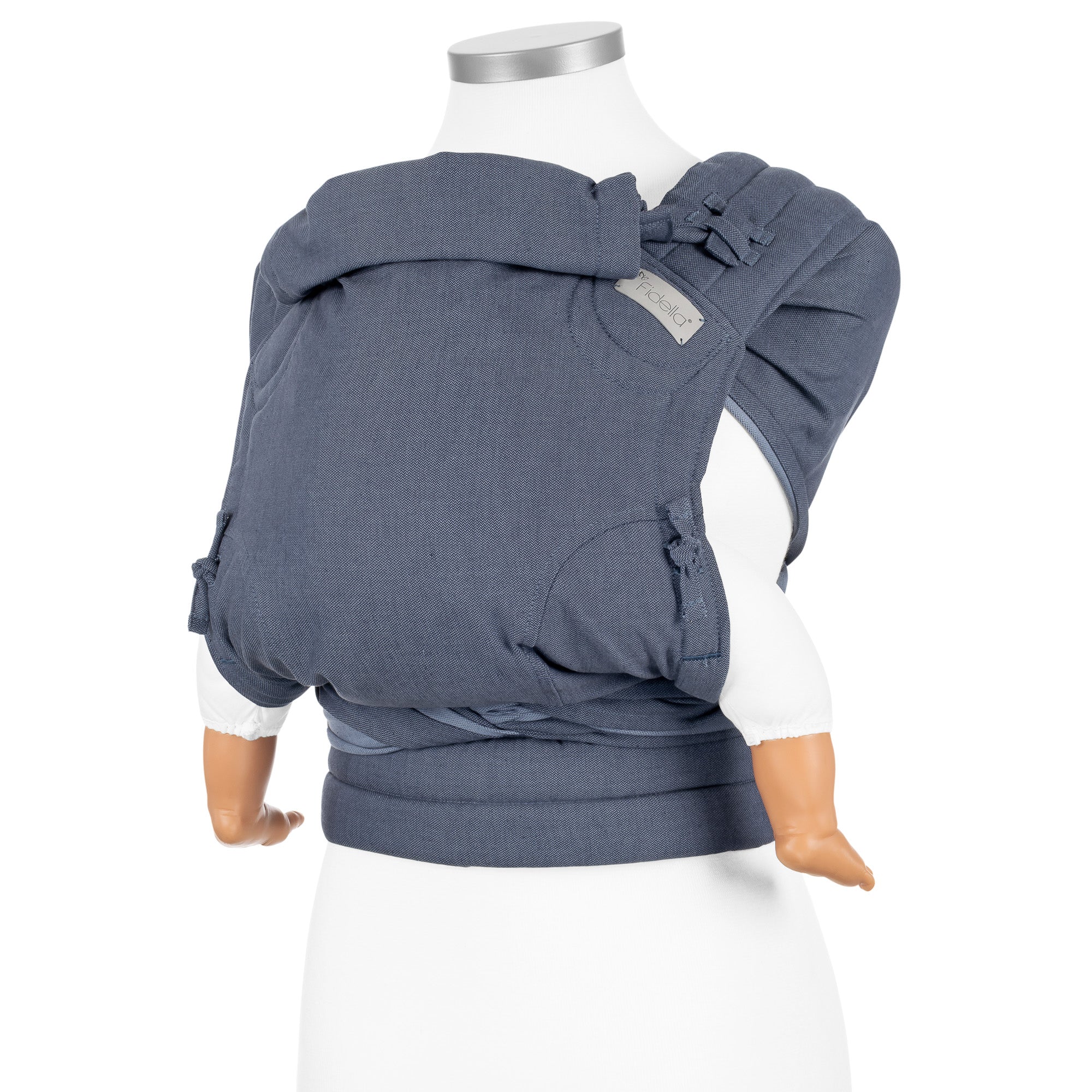 fidella-fly-tai-mei-tai-portabeb-chevron-blu-fascia-marsupio-in-cotone-organico- image 4