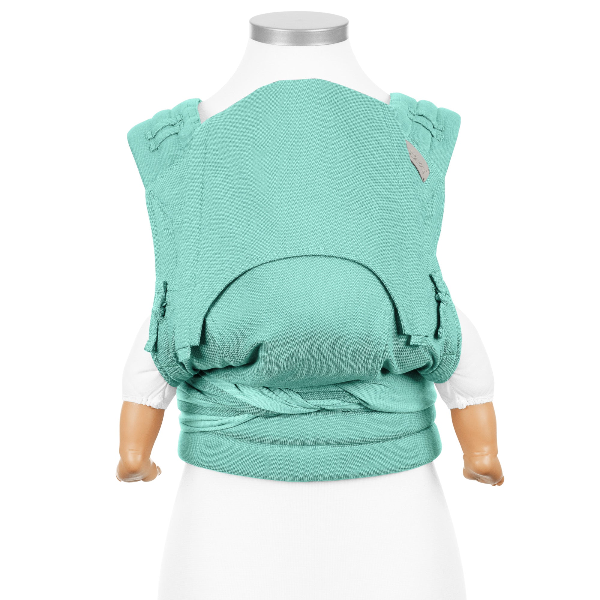 fidella-fly-tai-mei-tai-portabeb-chevron-mint-fascia-marsupio-in-cotone-organico image 1