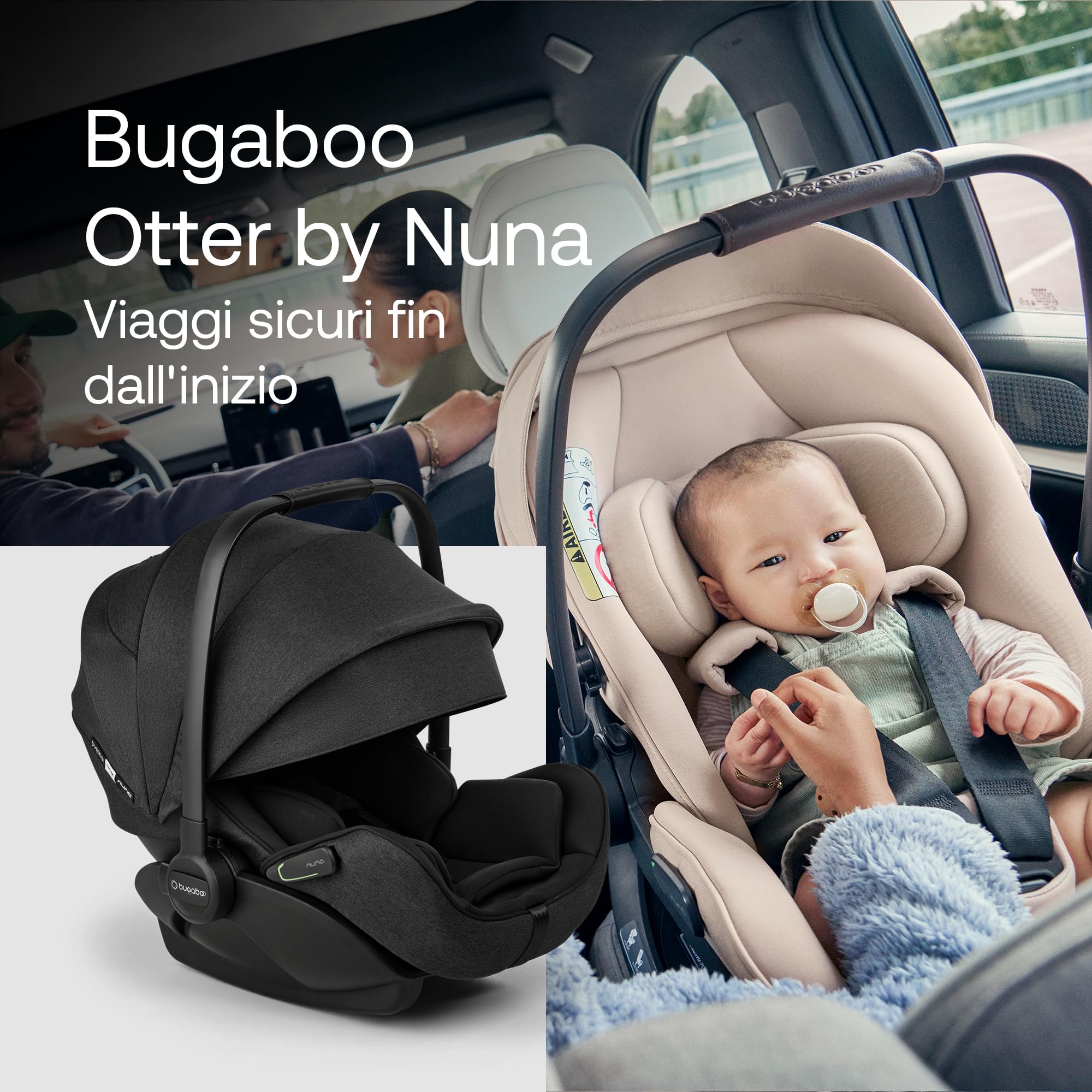 bugaboo-otter-by-nuna-seggiolino-auto-neonati-i-size-con-poggiatesta-memory-foam image 2