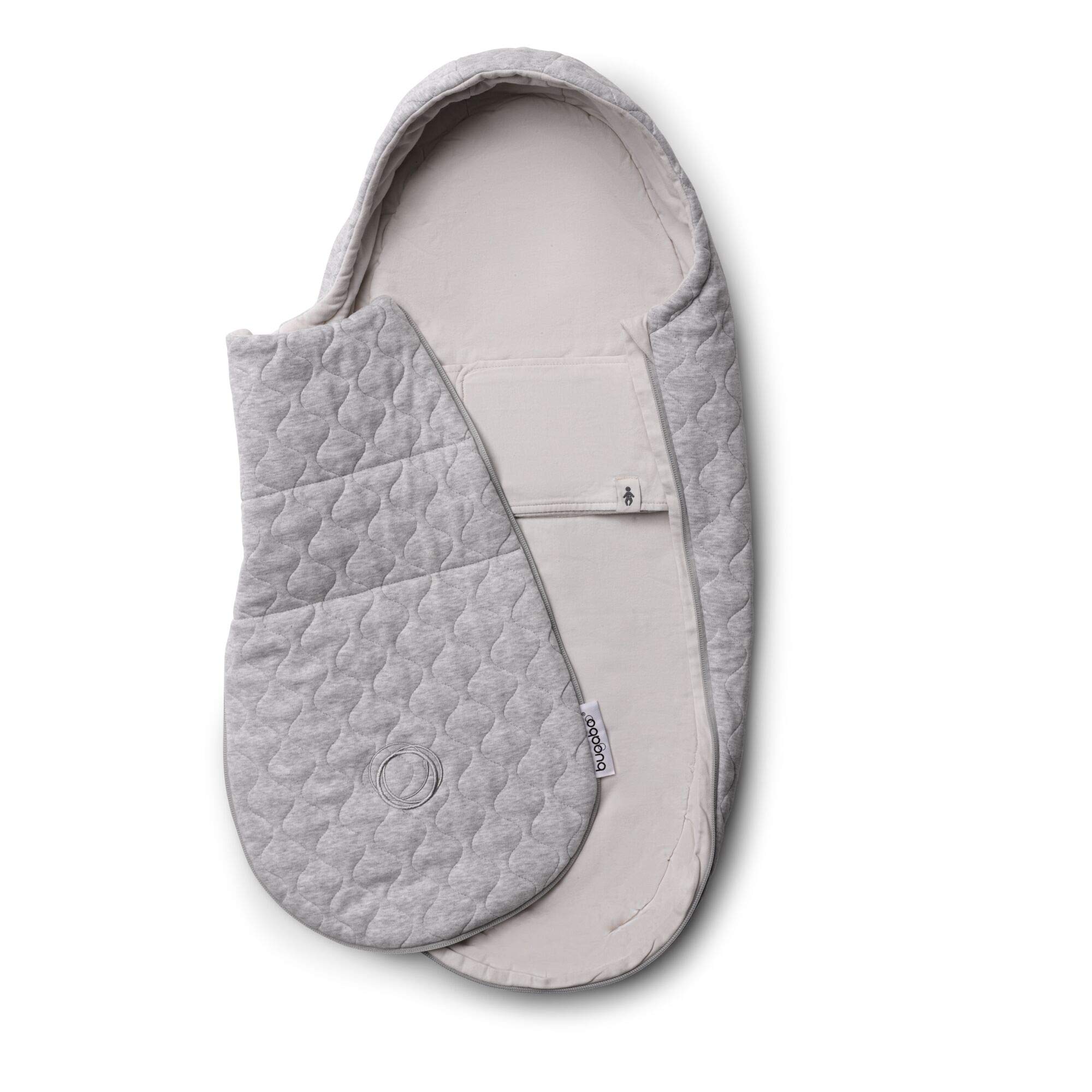 bugaboo-sacco-navicella-grigio-chiaro-adatto-dalla-nascita-fino-a-6-mesi-imbotti image 4