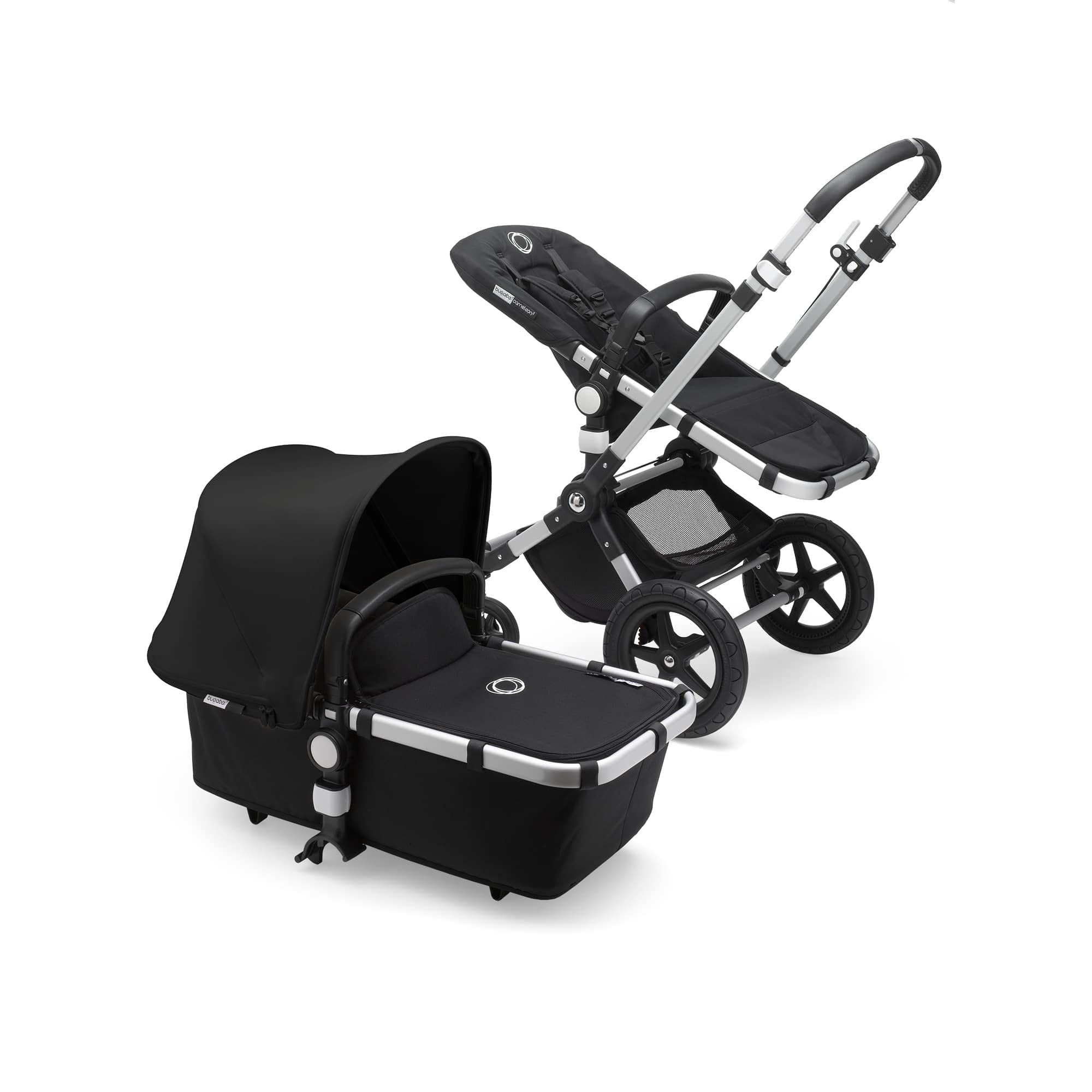 bugaboo-cameleon-3-plus-carrozzina-e-passeggino-2-in-1-alluminio-nero image 1
