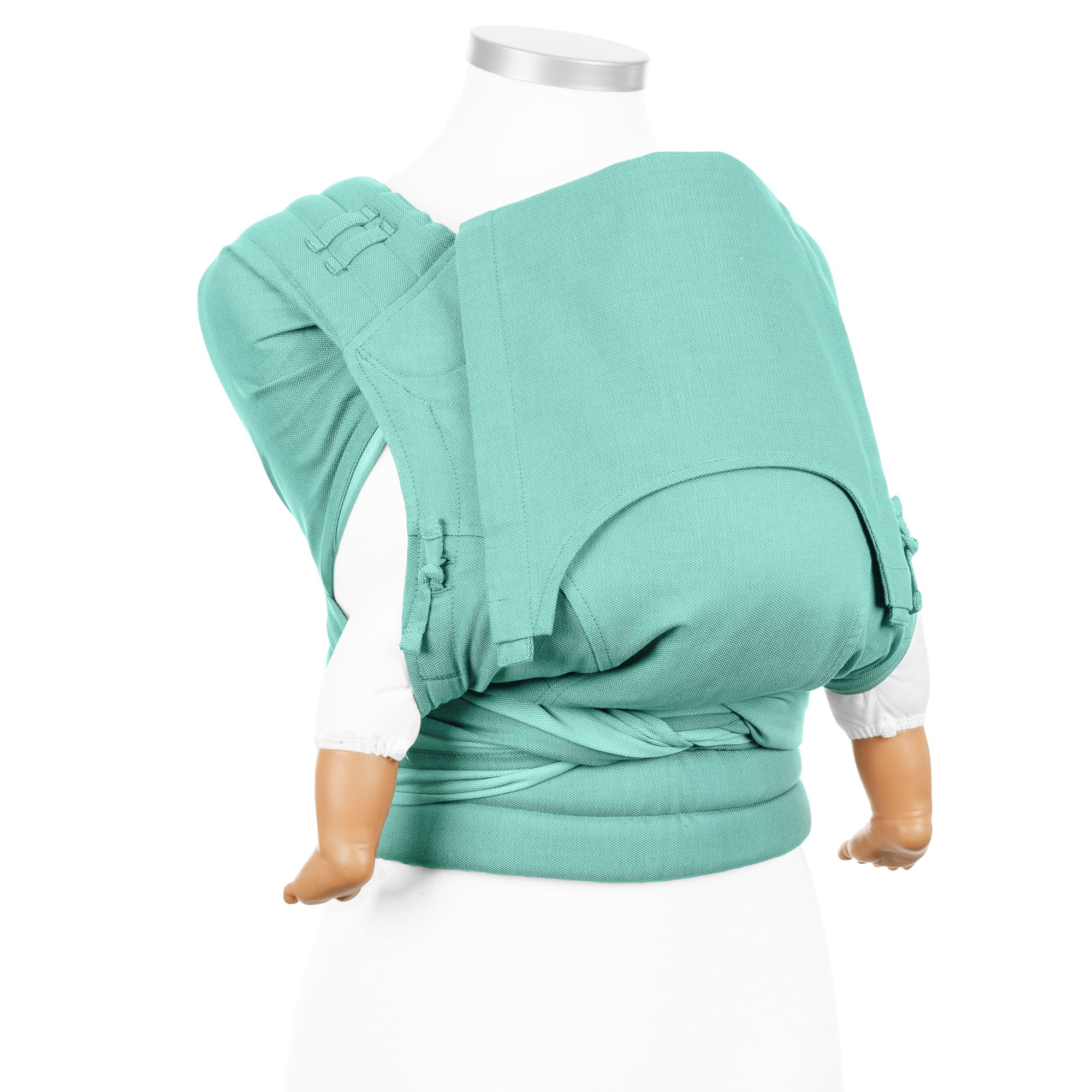 fidella-fly-tai-mei-tai-portabeb-chevron-mint-fascia-marsupio-in-cotone-organico image 3