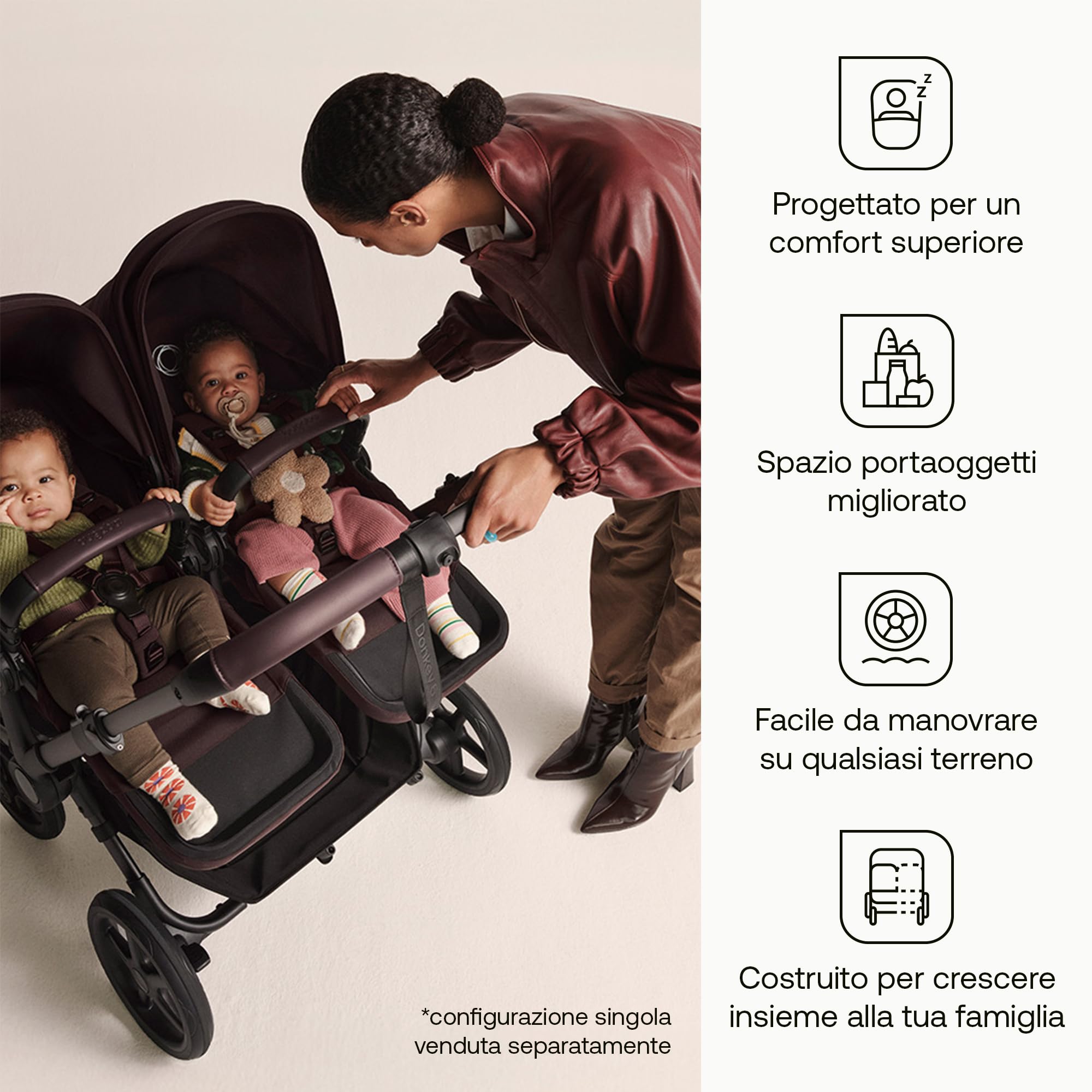 bugaboo-donkey-6-gemellare-set-di-tessuti-per-navicella-convertibile-da-fratella image 4