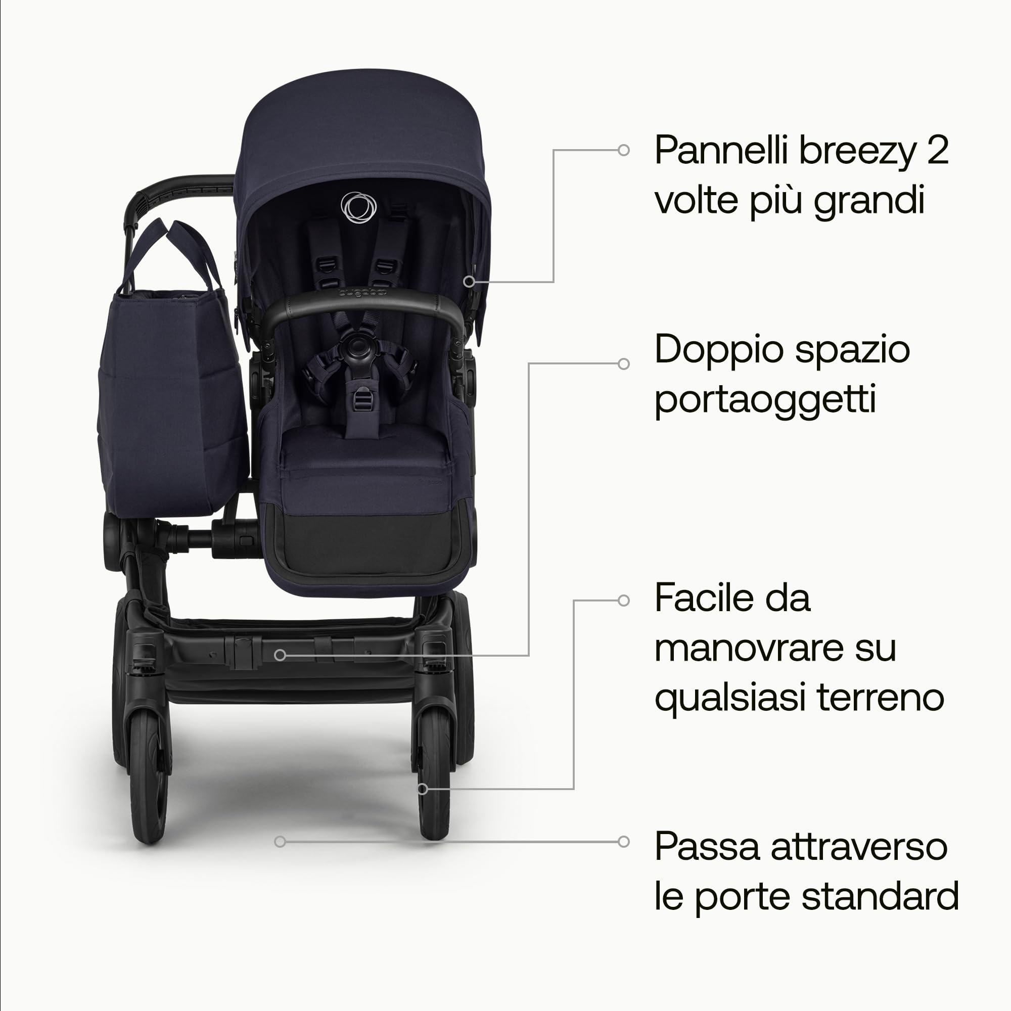 bugaboo-donkey-6-singolo-passeggino-convertibile-in-doppio-e-gemellare-cesta-15- image 5