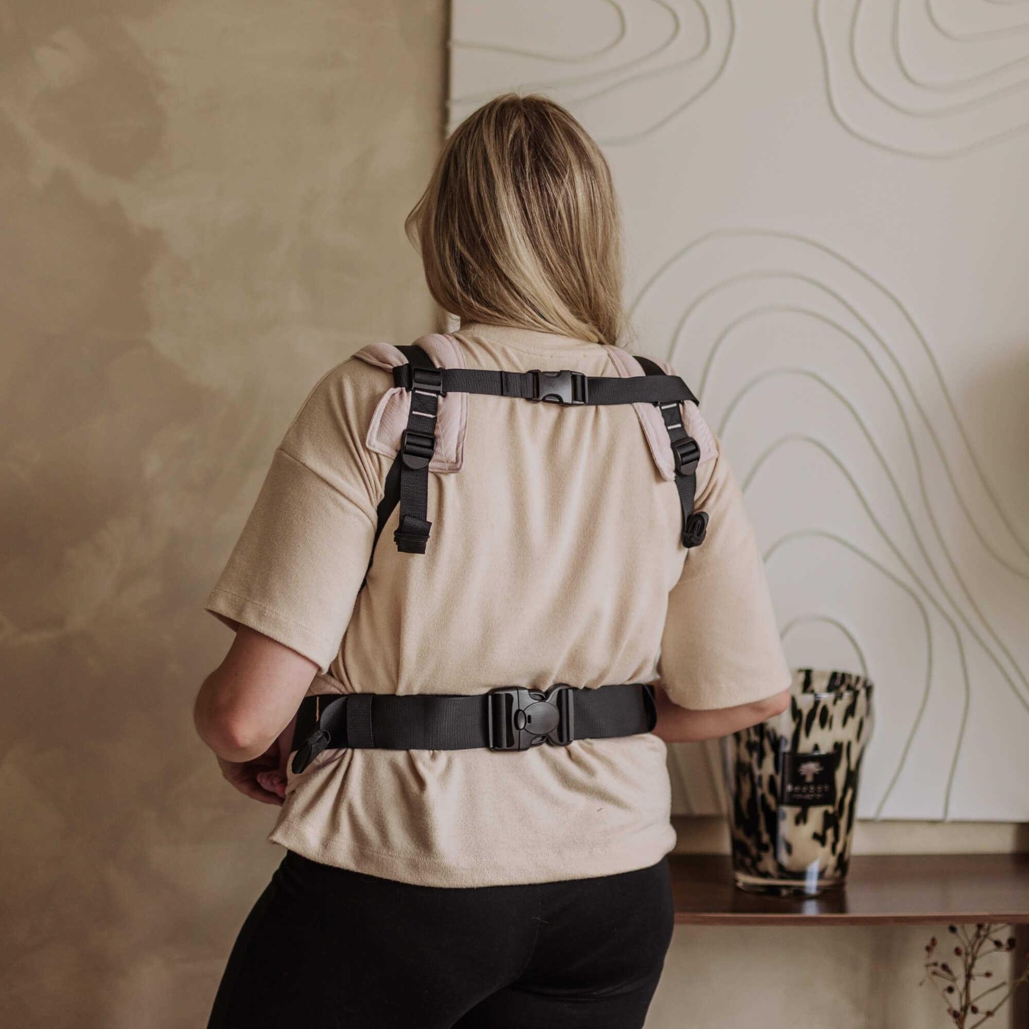 fidella-fusion-marsupio-ergonomico-feather-rose-cotone-biologico-neonato-e-toddl image 2