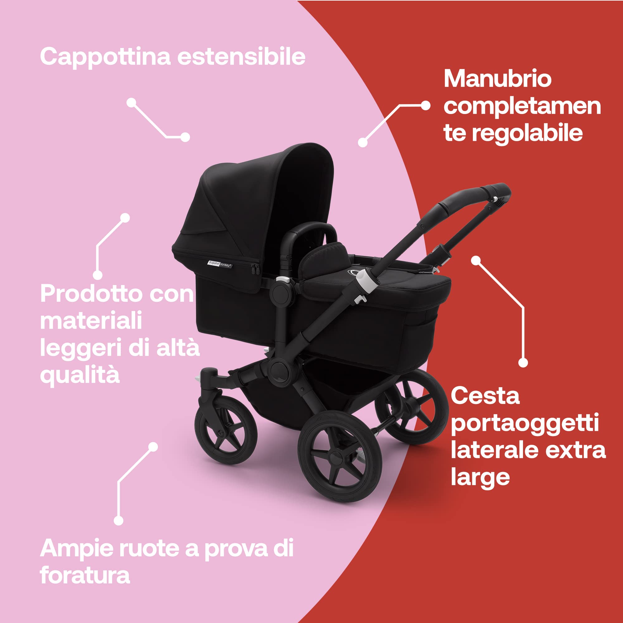 bugaboo-donkey-3-passeggino-singolo-e-gemellare-nero-su-nero image 6