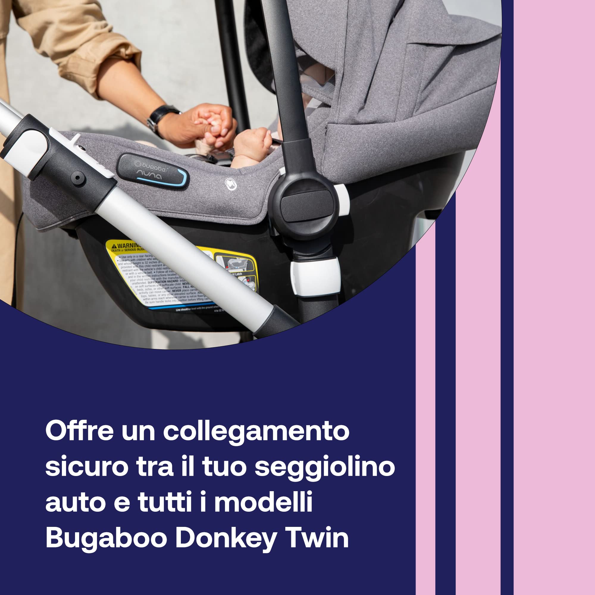 bugaboo-adattatore-donkey-twin-per-seggiolino-auto-britax-r-mer-grigio-scuro image 3