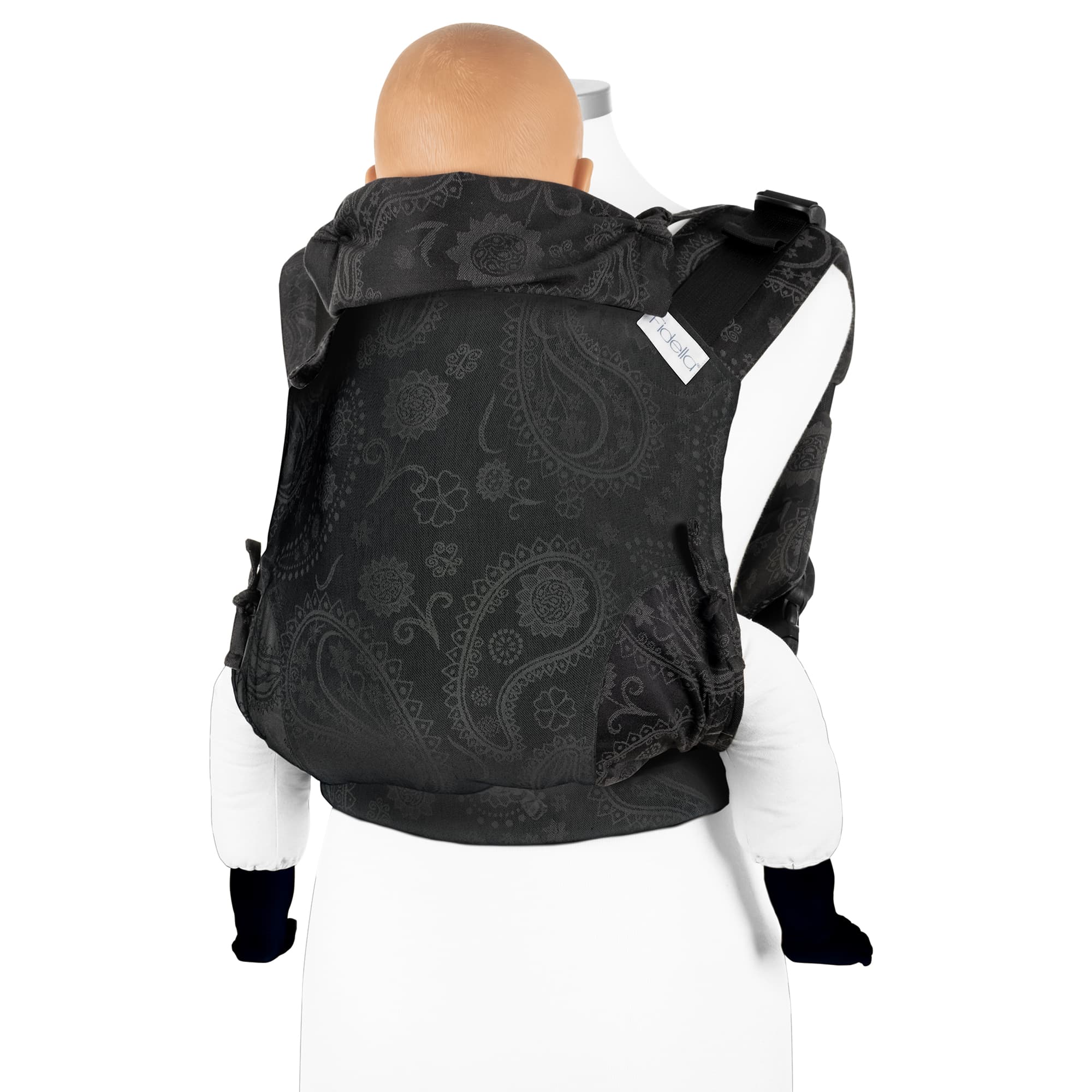 fidella-fusion-marsupio-ergonomico-persian-paisley-antracita-cotone-biologico-ne image 3