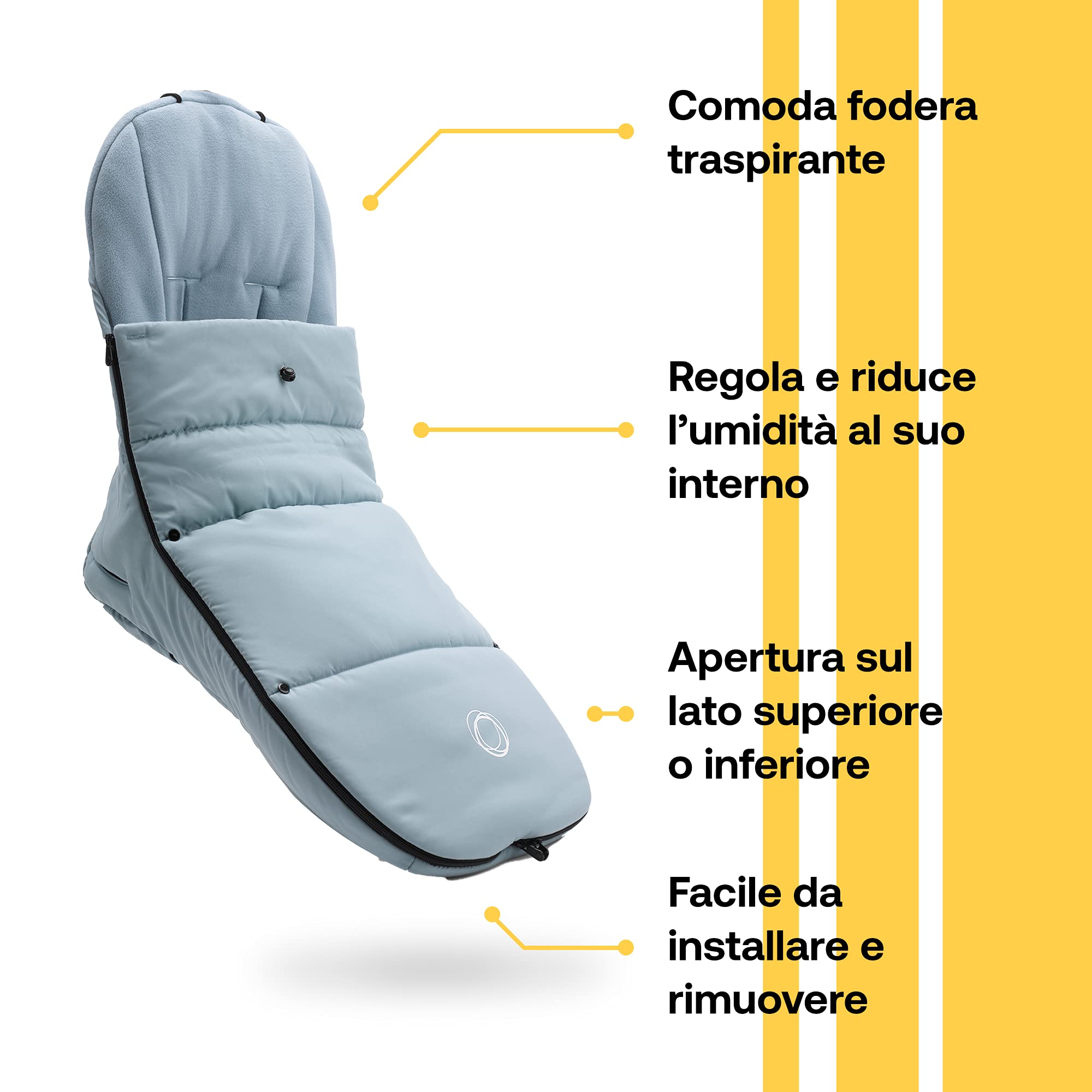 bugaboo-sacco-a-pelo-azzurro-vapore-sacco-nanna-per-passeggino-con-tessuto-morbi image 3